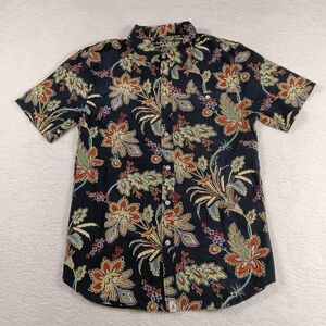 Altamont Shirt Mens Medium Black Andrew Reynolds Floral Paisley Skateboard